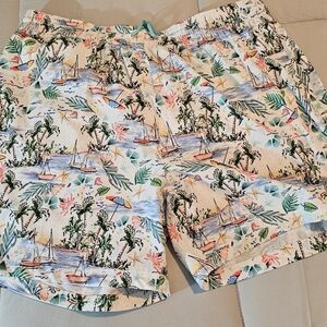 Caribbean White Hybrid Shorts Scenic Design